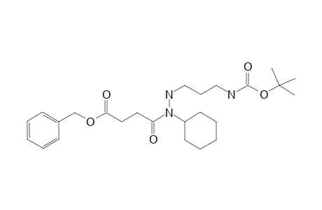 3-[N-(Benzyloxycarbonyl)-N-{3'-[(t-butoxy)carbonylamino]propyl}amino}-N-cyclohexylpropanamide