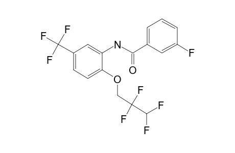 Benzamide, 3-fluoro-N-[5-trifluoromethyl-2-(2,2,3,3-tetrafluoropropoxy)phenyl]-