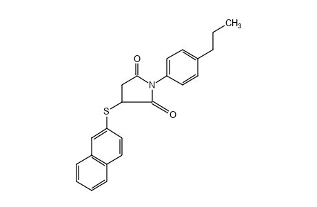 2-[(2-naphthyl)thio]-N-(p-propylphenyl)succinimide