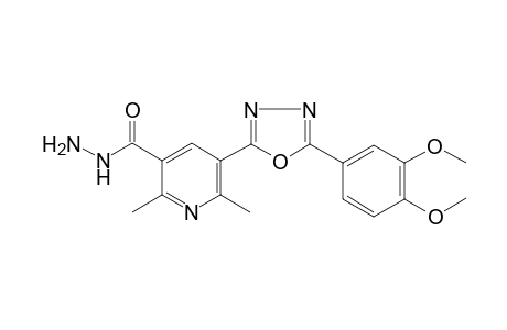 5-[5-(3,4-dimethoxyphenyl)-1,3,4-oxadiazol-2-yl]-2,6-dimethyl-3-pyridinecarbohydrazide