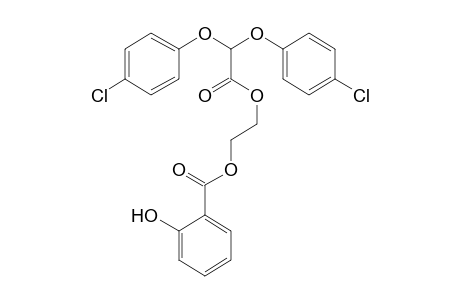 ethylene glycol, bis(p-chlorophenoxy)acetate salicylate