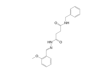 N'-[(E)-(2-methoxyphenyl)methylideneamino]-N-(phenylmethyl)butanediamide