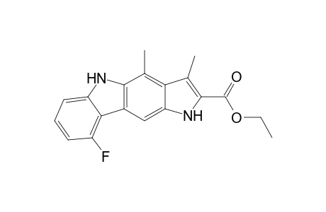 5-Fluoro-1,10-dimethyl-3,9-dihydropyrrolo[3,2-b]carbazole-2-carboxylic acid ethyl ester