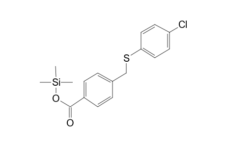 4-{[(4-chlorophenyl)sulfanyl]methyl}benzoic acid, tms derivative