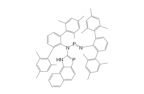 (E)-N-{1H-naphtho[2,1-d][1,3]azaphosphol-2-yl}-N-[2',4',6'-trimethyl-3-(2,4,6-trimethylphenyl)-[1,1'-biphenyl]-2-yl]-1-{[2',4',6'-trimethyl-3-(2,4,6-trimethylphenyl)-[1,1'-biphenyl]-2-yl]imino}phosphanamine