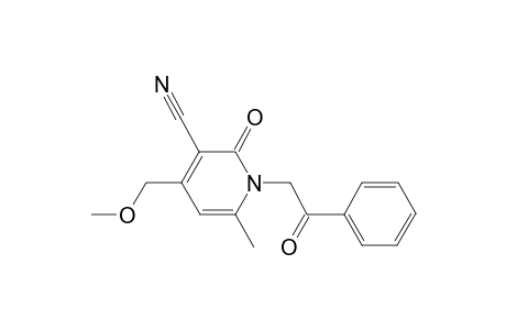 4-(Methoxymethyl)-6-methyl-2-oxo-1-(2-oxo-2-phenylethyl)-1,2-dihydro-3-pyridinecarbonitrile