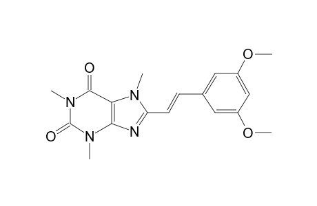 Purin-2,6-dione, 1,3,7-trimethyl-8-[2-[3,5-dimethoxyphenyl]ethenyl]-