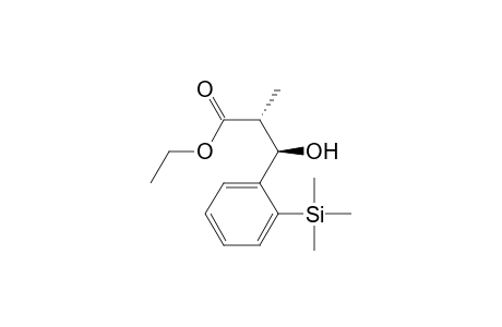 Ethyl (2R*,3R*)-3-Hydroxy-2-methyl-3-[2-(trimethylsilyl)phenyl]propionate