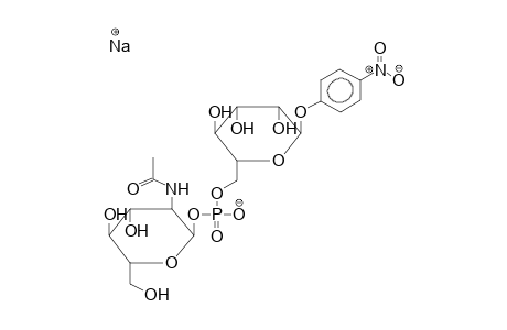 PARA-NITROPHENYL 6-O-(2-ACETAMIDO-2-DEOXY-ALPHA-D-GLUCOPYRANOSYLPHOSPHO)-ALPHA-D-MANNOPYRANOSIDE, SODIUM SALT
