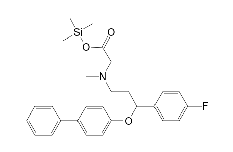 Glycine, N-[3-([1,1'-biphenyl]-4-yloxy)-3-(4-fluorophenyl)propyl]-N-methyl-, tms