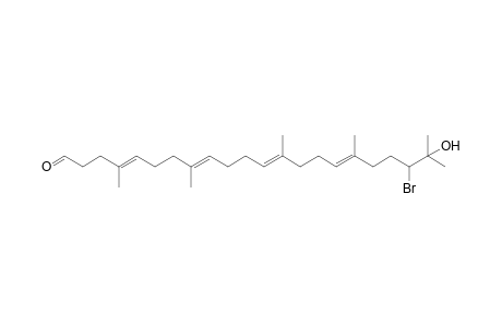 (4E,8E,12E,16E)-20-Bromo-21-hydroxy-4,8,13,17,21-pentamethyldocosa-4,8,12,16-tetraenal