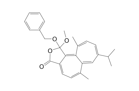 (PM,3RS)-3-Benzyloxy-12-isopropyl-3-methoxy-9,15-dimethyl-4-oxatricyclo[8.5.0.0(2,6)]pentadeca-1,6,8,10,12,14-hexaen-5-one