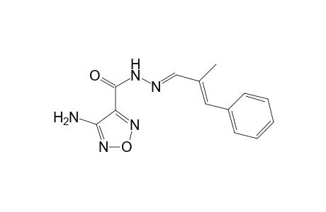 1,2,5-Oxadiazole-3-carboxylic acid, 4-amino-, N'-[(E,2E)-2-methyl-3-phenyl-2-propenylidene]hydrazide