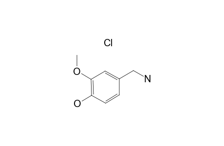 4-Hydroxy-3-methoxybenzylamine hydrochloride