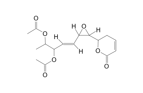 SPICIGERA-DELTA-LACTONE;5,6-DIACETOXY-1,2-EPOXY-1,5'-(2'-PENTENE-5'-OLIDE)-3E-HEPTENE