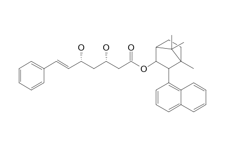 (4R)-4,7,7-Trimethyl-3-exo-(1-naphthyl)bicyclo[2.2.1]heptan-2-exo-yl (E,3S,5R)-3,5-dihydroxy-7-phenyl-6-heptenoate