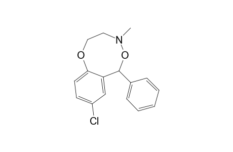 8-CHLORO-4-METHYL-6-PHENYL-3,4-DIHYDRO-2H,6H-1,5,4-BENZODIOXAZOCINE