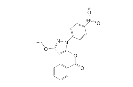 1H-pyrazol-5-ol, 3-ethoxy-1-(4-nitrophenyl)-, benzoate (ester)