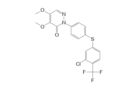 3(2H)-Pyridazinone, 2-[4-[[3-chloro-4-(trifluoromethyl)phenyl]thio]phenyl]-4,5-dimethoxy-