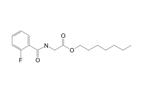 Glycine, N-(2-fluorobenzoyl)-, heptyl ester