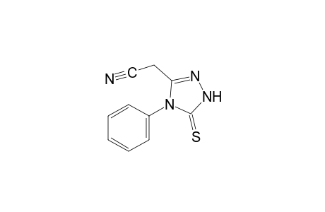 4-phenyl-5-thioxo-delta square-1,2,4-triazoline-3-acetonitrile