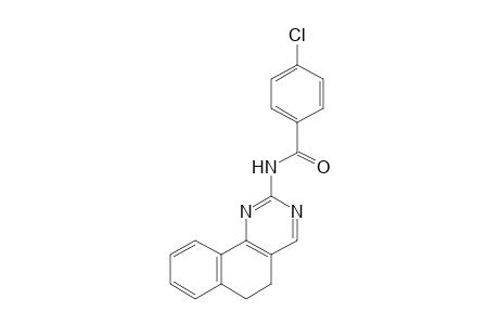 p-CHLORO-N-(5,6-DIHYDROBENZO[h]QUINAZOLIN-2-YL)BENZAMIDE