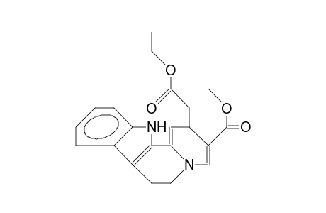 2-(2-ethoxy-2-keto-ethyl)-2,6,7,12-tetrahydropyrido[6,1-a]$b-carboline-3-carboxylic acid methyl ester
