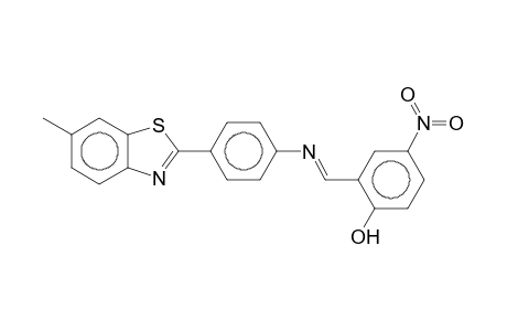 2-((E)-([4-(6-Methyl-1,3-benzothiazol-2-yl)phenyl]imino)methyl)-4-nitrophenol