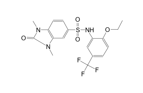 N-[2-ethoxy-5-(trifluoromethyl)phenyl]-1,3-dimethyl-2-oxo-2,3-dihydro-1H-benzimidazole-5-sulfonamide