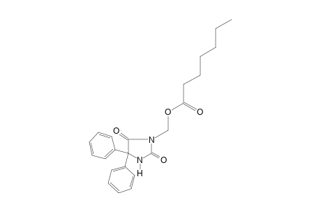 5,5-diphenyl-3-(hydroxymethyl)hydantoin, heptanoate (ester)