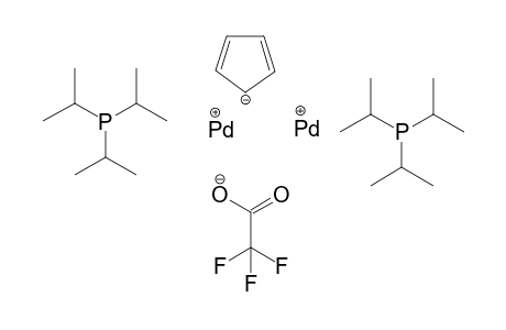 Mu-(Cyclopentadienyl)-Mu-(trifluoracetato)-bis(triisopropylhosphan)dipalladium(I)