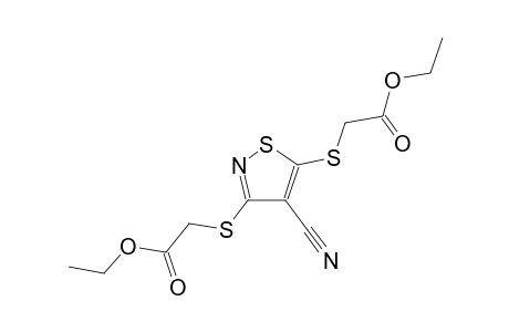 3,5-bis[(carboxymethyl)thio]-4-isothiazolecarbonitrile, diethyl ester