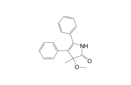 1,3-Dihydro-3-methoxy-3-methyl-4,5-diphenyl-2H-pyrrol-2-one