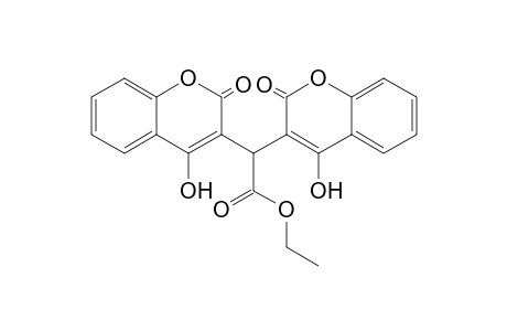 bis[4-hydroxy-2-oxo-2H-1-benzopyran-3-yl]acetic acid, ethyl ester