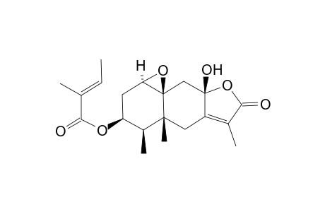 (1aR,3S,4R,4aR,8aS,9aS)-2,3,4,4a,5,7,8a,9-Octahydro-8a-hydroxy-4,4a,6-trimethyl-7-oxo-1aH-oxireno[2',3': 8,8a]naphtho[2,3-b]furan-3-yl (E)-2-Methylbut-2-enoate