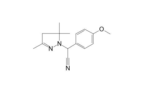 (4-Methoxy-phenyl)-(3,5,5-trimethyl-4,5-dihydro-pyrazol-1-yl)-acetonitrile