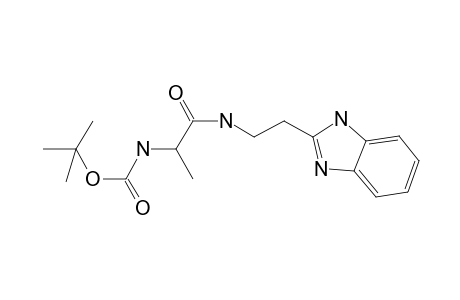 Carbamic acid, [2-[[2-(1H-1,3-benzimidazol-2-yl)ethyl]amino]-1-methyl-2-oxoethyl]-, 1,1-dimethylethyl ester