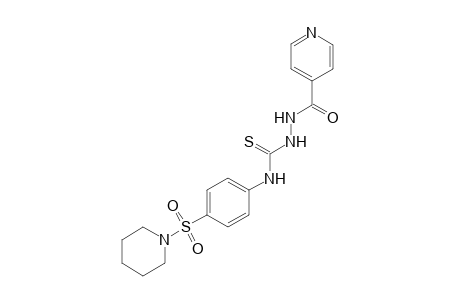 1-isonicotinoyl-4-[p-(piperidinosulfonyl)phenyl]-3-thiosemicarbazide