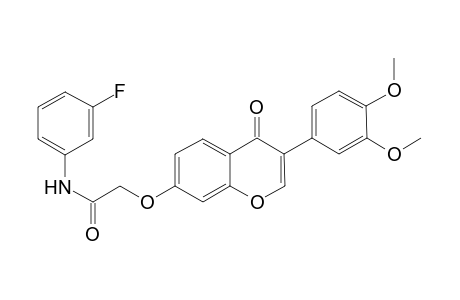 acetamide, 2-[[3-(3,4-dimethoxyphenyl)-4-oxo-4H-1-benzopyran-7-yl]oxy]-N-(3-fluorophenyl)-