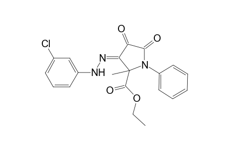 (3E)-3-[(3-chlorophenyl)hydrazinylidene]-2-methyl-4,5-dioxo-1-phenyl-2-pyrrolidinecarboxylic acid ethyl ester