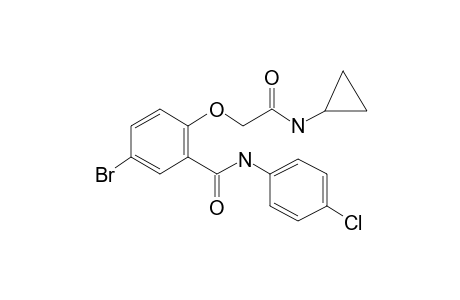 5-Bromo-N-(4-chloro-phenyl)-2-cyclopropylcarbamoylmethoxy-benzamide