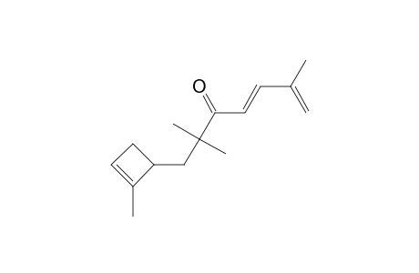 2,2,6-Trimethyl-1-(2-methyl-cyclobut-2-enyl)-hepta-4,6-dien-3-one