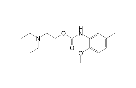 2-(diethylamino)ethanol, 2-methoxy-5-methylcarbanilate (ester)