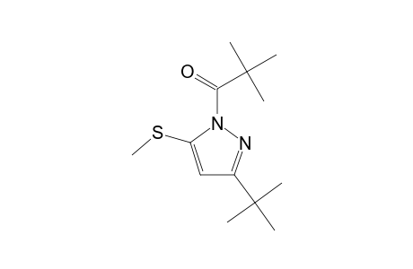 3-tert-butyl-5-(methylthio)-1-pivaloylpyrazole