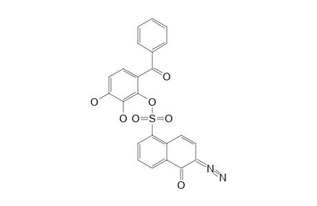 5-[6-(benzoyl)-2,3-dihydroxyphenoxy]sulfonyl-2-diazonionaphthalen-1-olate