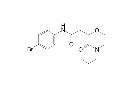 N-(4-bromophenyl)-2-(3-oxo-4-propyl-2-morpholinyl)acetamide