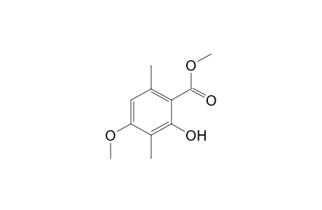 3,6-dimethyl-2-hydroxy-p-anisic acid, methyl ester