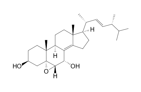 TOPSENTISTEROL_B5;(22-E,24-S)-5-ALPHA,6-ALPHA-EPOXY-24-METHYLCHOLESTA-8(14),22-DIENE-3-BETA,7-ALPHA-DIOL