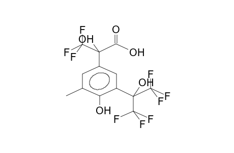 2-(ALPHA-HYDROXYHEXAFLUOROISOPROPYL)-4-(1-HYDROXY-1-CARBOXYTRIFLUOROETHYL)-6-METHYLPHENOL