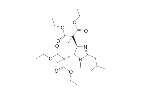 2-[(4R,5R)-5-(1,3-diethoxy-2-methyl-1,3-dioxopropan-2-yl)-1-methyl-2-(2-methylpropyl)-4,5-dihydroimidazol-4-yl]-2-methylpropanedioic acid diethyl ester